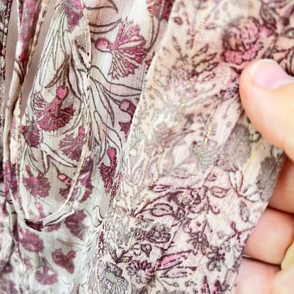 Drew Women's Sleeveless Floral Tiered Dress Lightweight & Flowy Size L 100% Poly - Picture 3 of 6